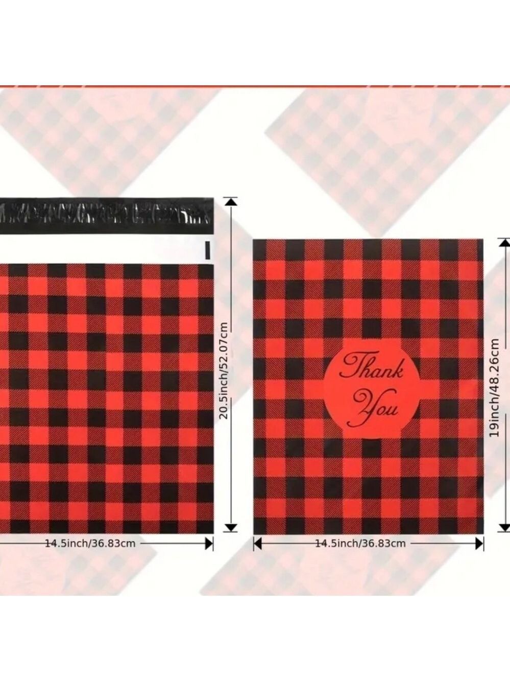 Ten 14.5 x 19 inch extra large poly mailers